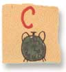 Holly Duthie's drawing of a letter when she was five years old.