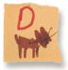 Holly Duthie's drawing of a letter when she was five years old.