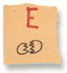 Holly Duthie's drawing of a letter when she was five years old.