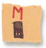 Holly Duthie's drawing of a letter when she was five years old.