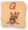 Holly Duthie's drawing of a letter when she was five years old.