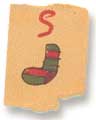 Holly Duthie's drawing of a letter when she was five years old.