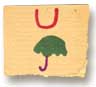 Holly Duthie's drawing of a letter when she was five years old.