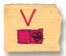 Holly Duthie's drawing of a letter when she was five years old.