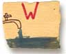 Holly Duthie's drawing of a letter when she was five years old.