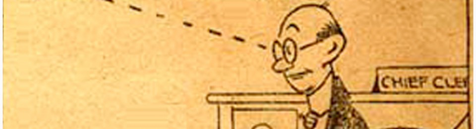 The perforated lines from an old-time cartoon.