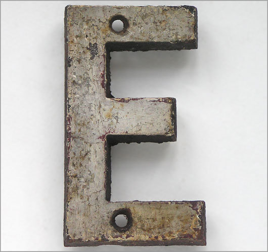 An E made of iron. Get it?