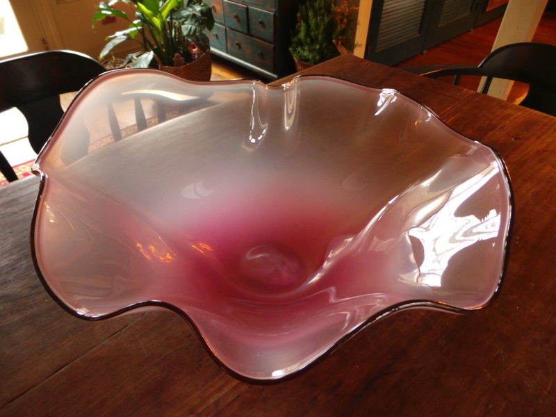 One of W. David Duthie III's beautiful pink floppy bowls.