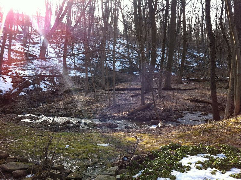 A nice long shot of the sun melting the snow.