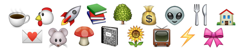 A selection of icons.