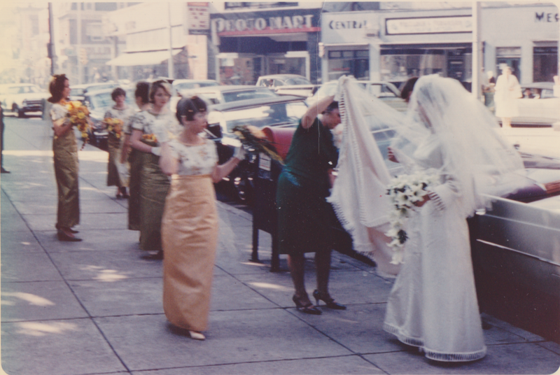 I emerge from the car and have my veil adjusted by Mrs. Shields. I emerge from the car and have my veil adjusted by Mrs. Shields.