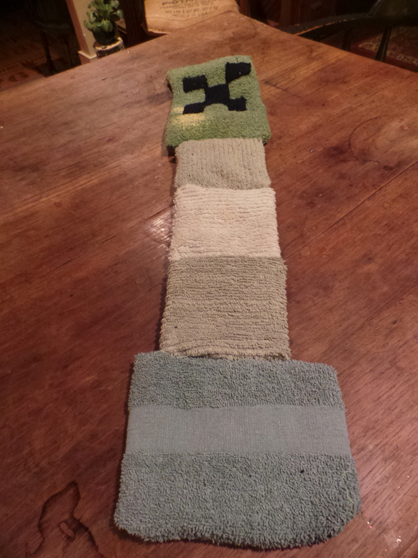 A Creeper scarf that I made.
