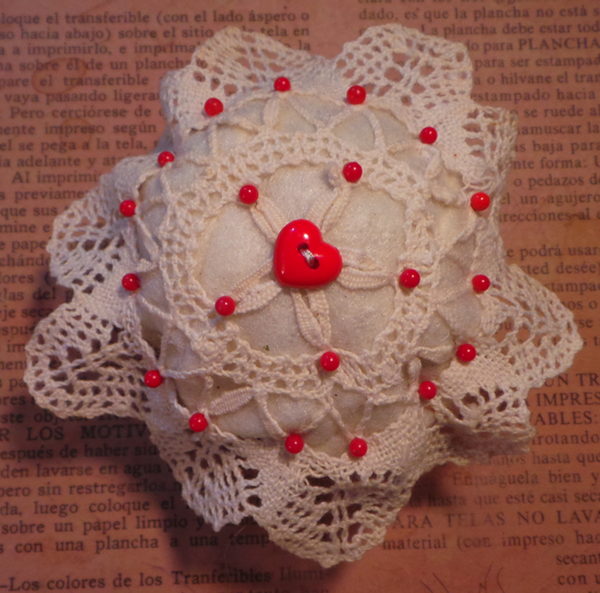 A pincushion I just made.