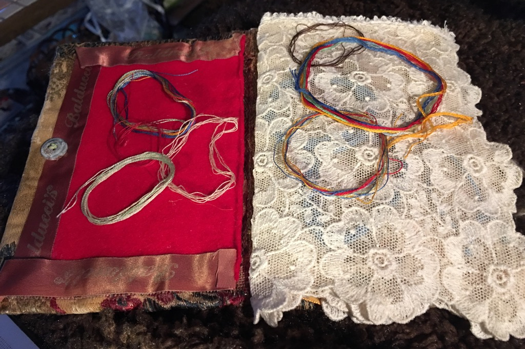 Three views of my thread book.
