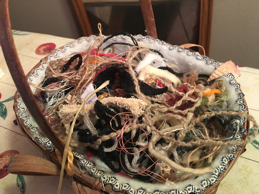 A basket of string not too short to save.