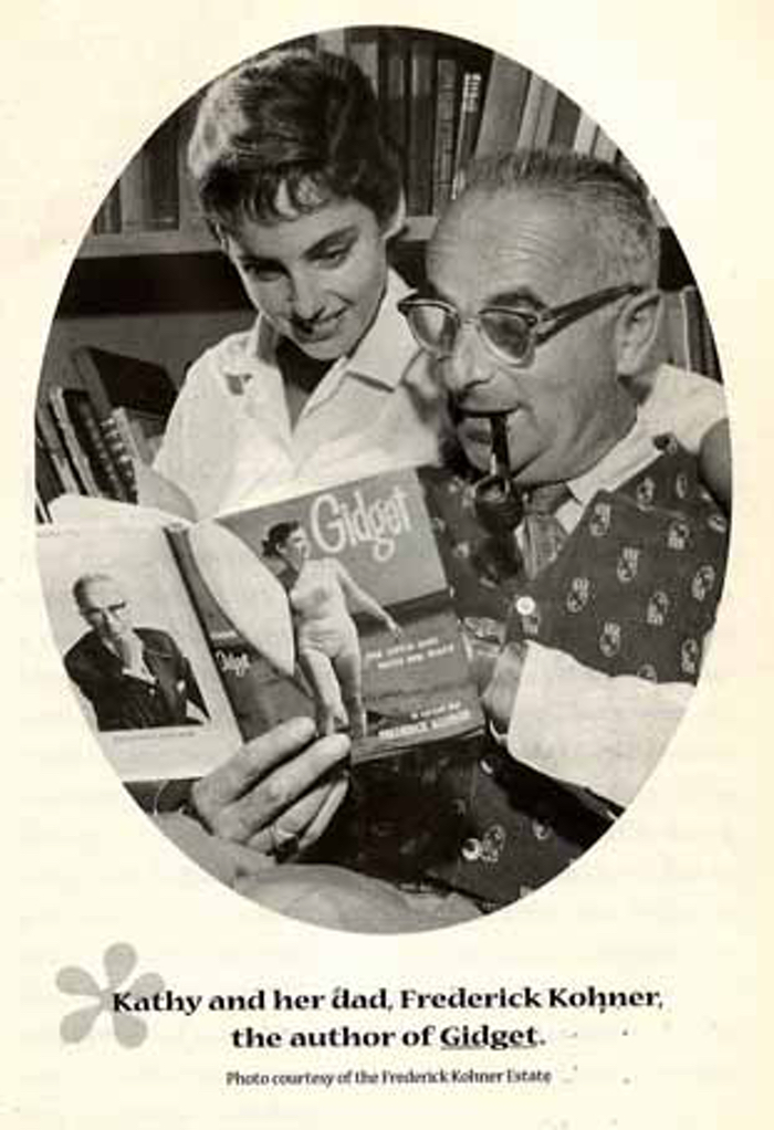 The real Gidget with her dad, the author.