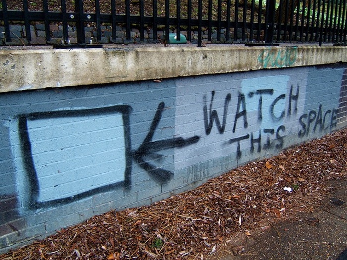 Watch this space wall.