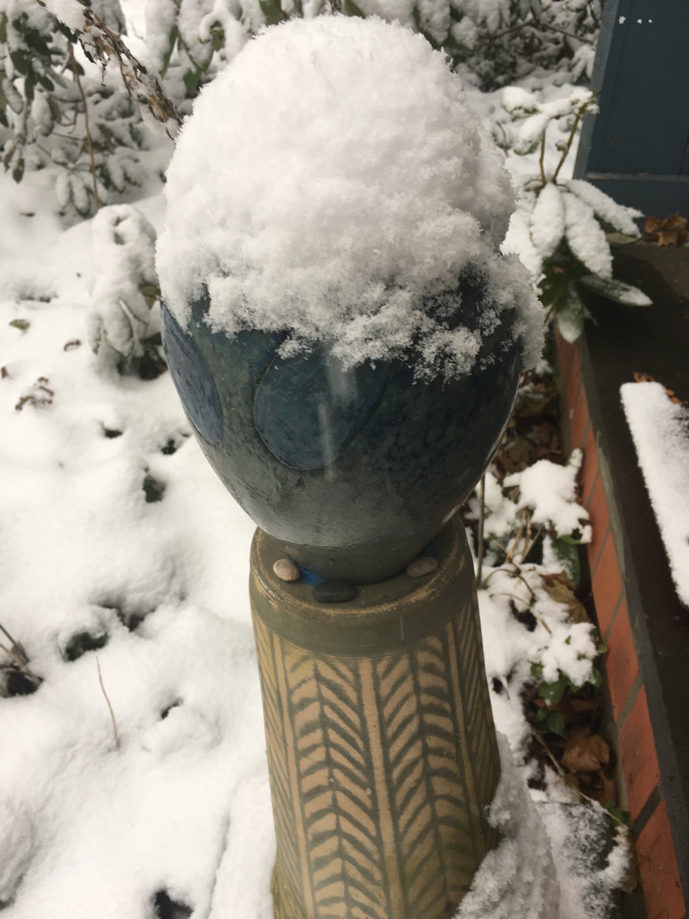 An alien head made by glassblower David Duthie, my son.