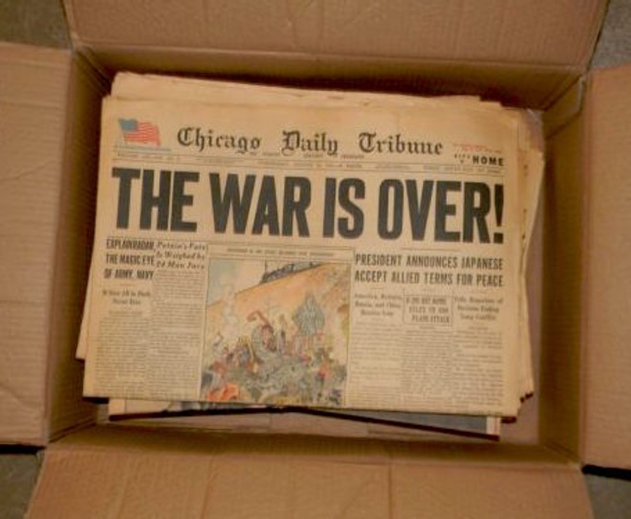 A box full of precious papers. A box full of precious papers.